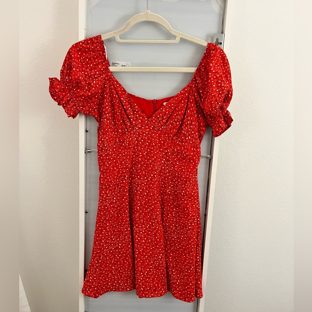 Princess Polly Red Floral Mini Dress